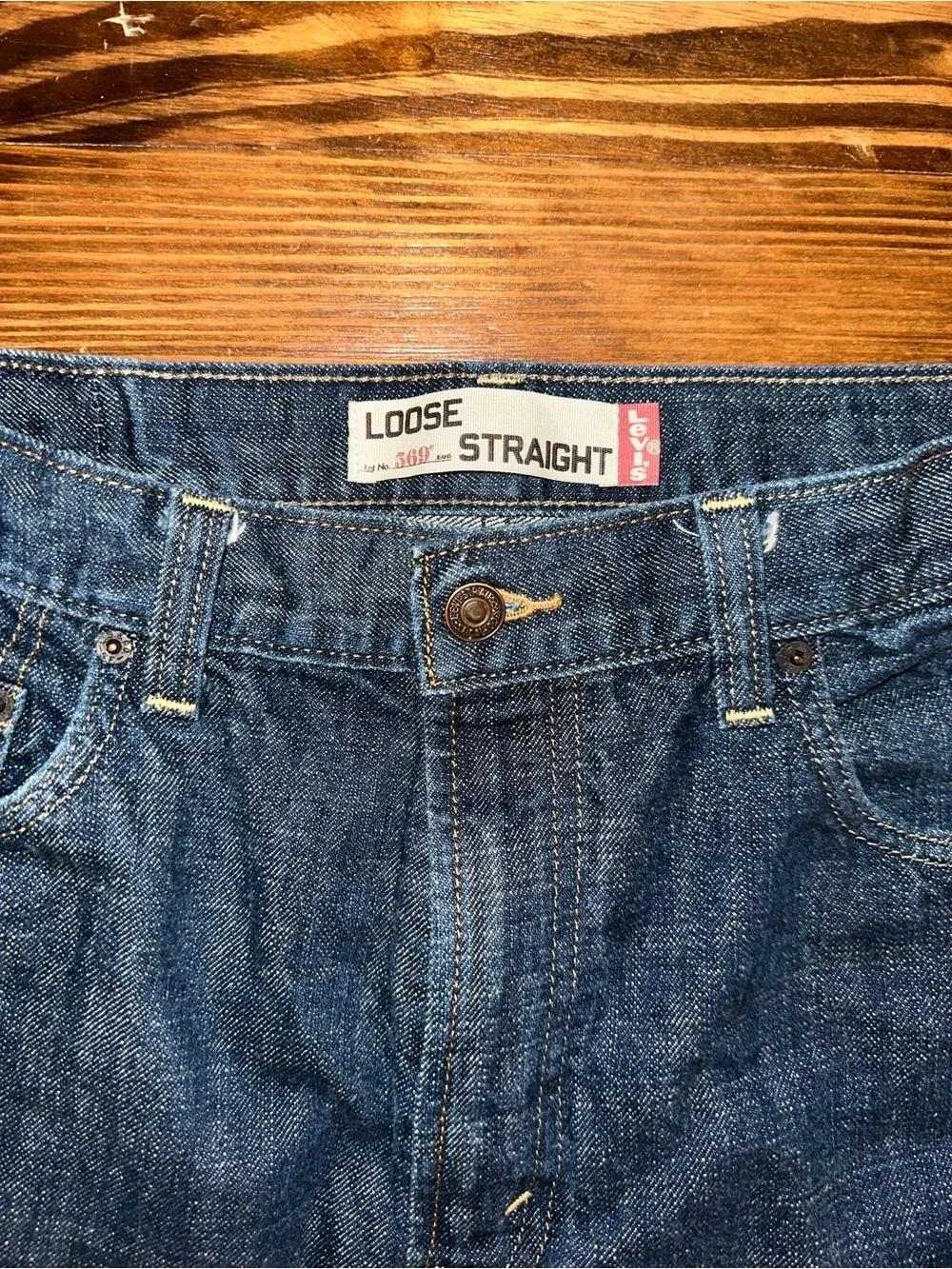 Levi's Dark Blue Straight-Leg Jeans
